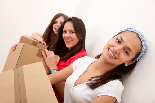 Furniture loading support for a Wallington home move