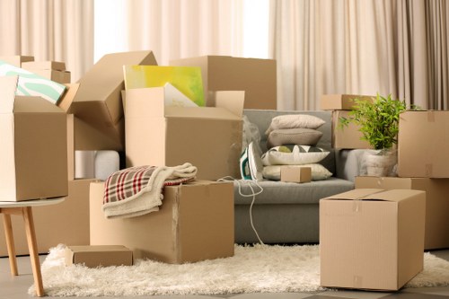 Unpacking boxes and arranging items in a new Wallington property
