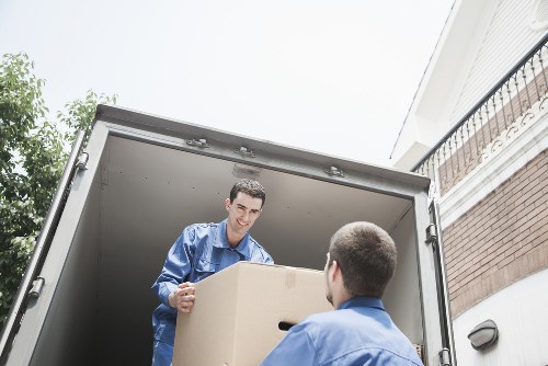 Furniture being carefully loaded for a local move